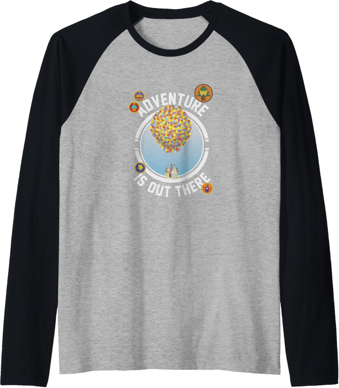 Disney Pixar Up Adventure House Circle Logo Raglan