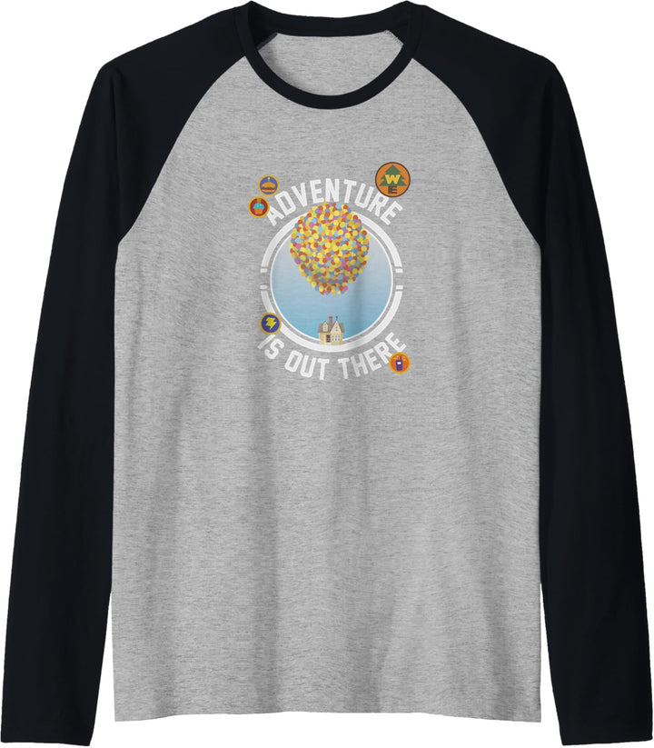 Disney Pixar Up Adventure House Circle Logo Raglan