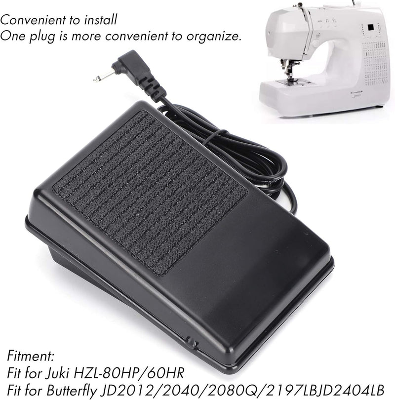 Fusspedal für Nähmaschine, DC15V 3A Nähmaschine Fusspedal Nähmaschinenzubehör für SINGER, Juki HZL-8