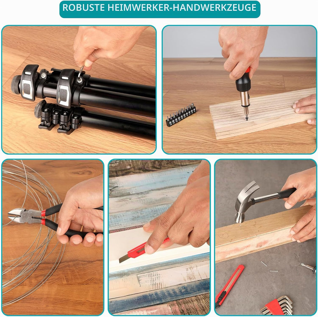 Handliches Reparaturwerkzeug-Set, 160 Stück