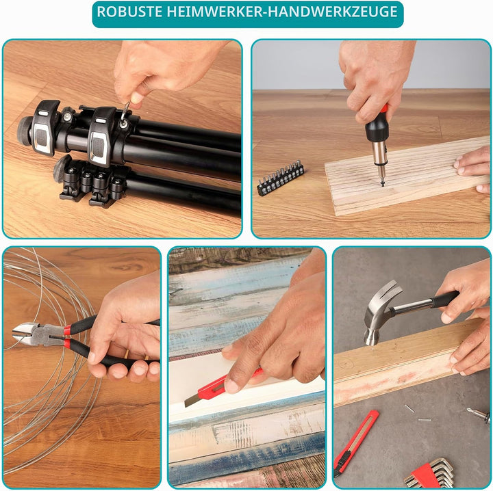 Handliches Reparaturwerkzeug-Set, 160 Stück