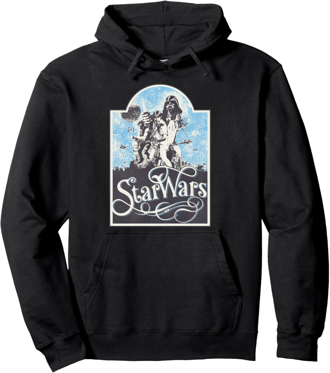 Star Wars Vintage Poster Logo Pullover Hoodie
