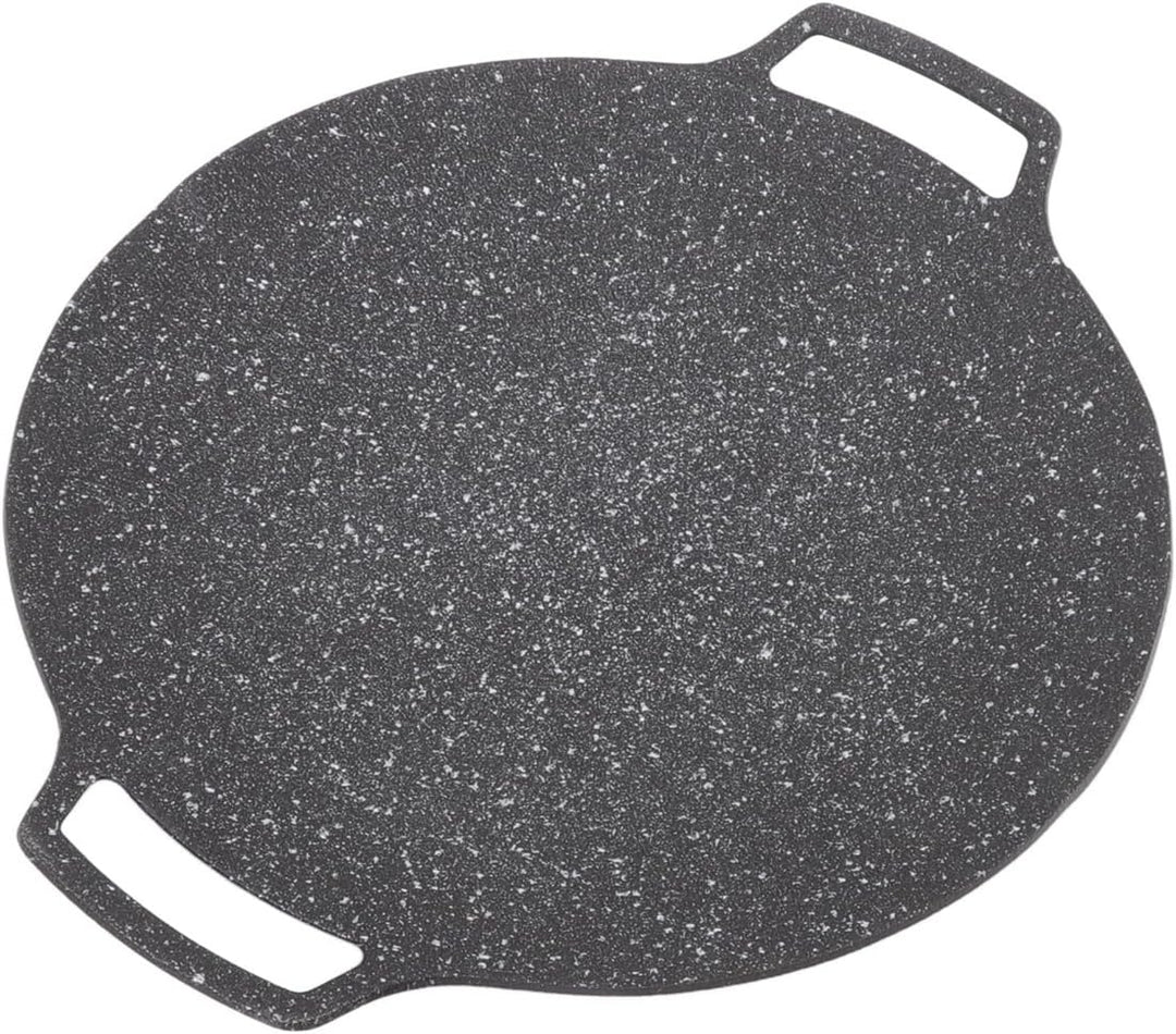 Koreanische Grillpfanne, 34 cm Eisen mit Antihaftbeschichtung, Backen, multifunktionale Herdplatte f
