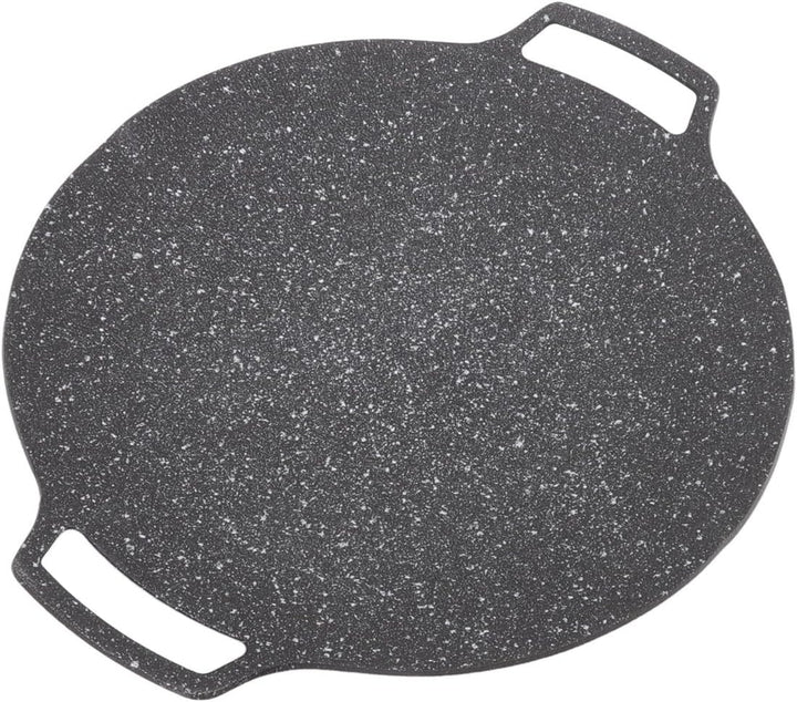 Koreanische Grillpfanne, 34 cm Eisen mit Antihaftbeschichtung, Backen, multifunktionale Herdplatte f