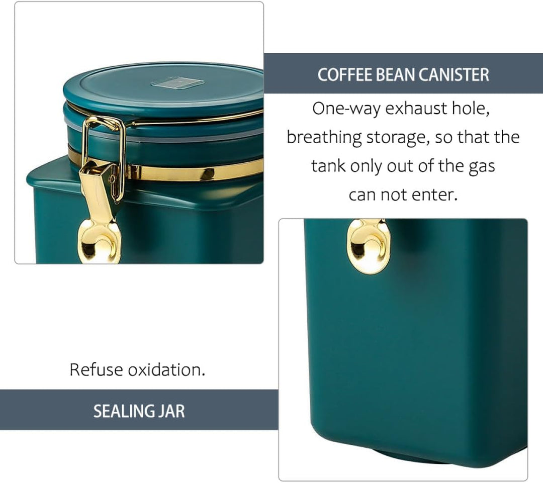 Kaffeedose Luftdicht 500g Vorratsglas mit Deckel Lagertank für Bohnen im Glas Luftdichter Kaffee Beh
