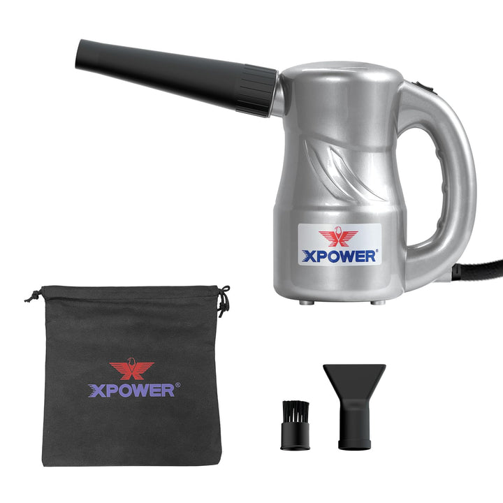 XPOWER Electric Air Duster for Dusting Drying Inflating Blowing Car Detailing Computer Leaf Blowing