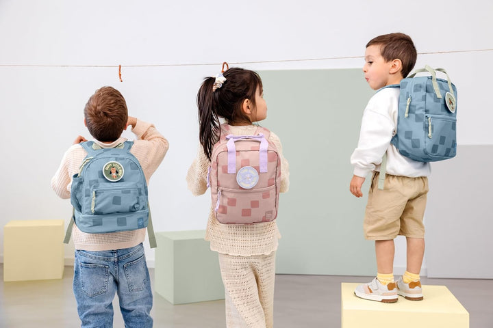 LÄSSIG Kindergartenrucksack Mini Square 7L Pattern Party Rose, Pattern Party Rose