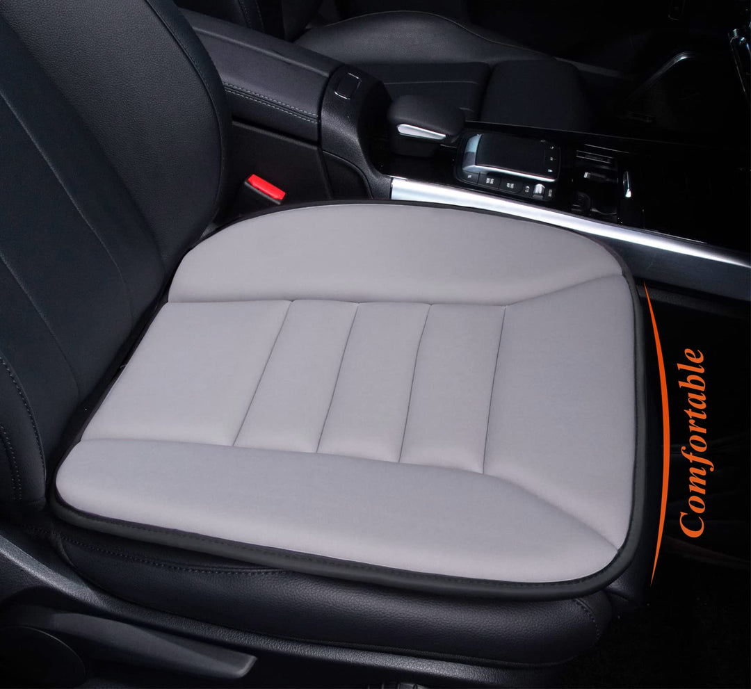 kingphenix Auto Sitzkissen mit 3,0 cm Komfort Memory Foam Sitzkissen für Auto und Bürostuhl - Hellgr