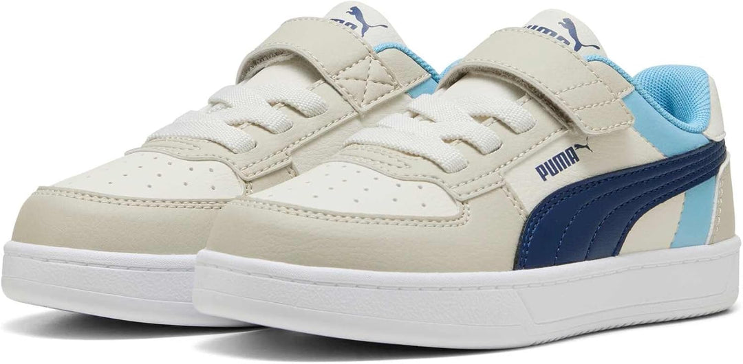 PUMA Unisex Kinder Caven 2.0 Block Ac+ PsSneaker 28 EU 2 0 Block Desert Dust Persian Blue Aqua Green