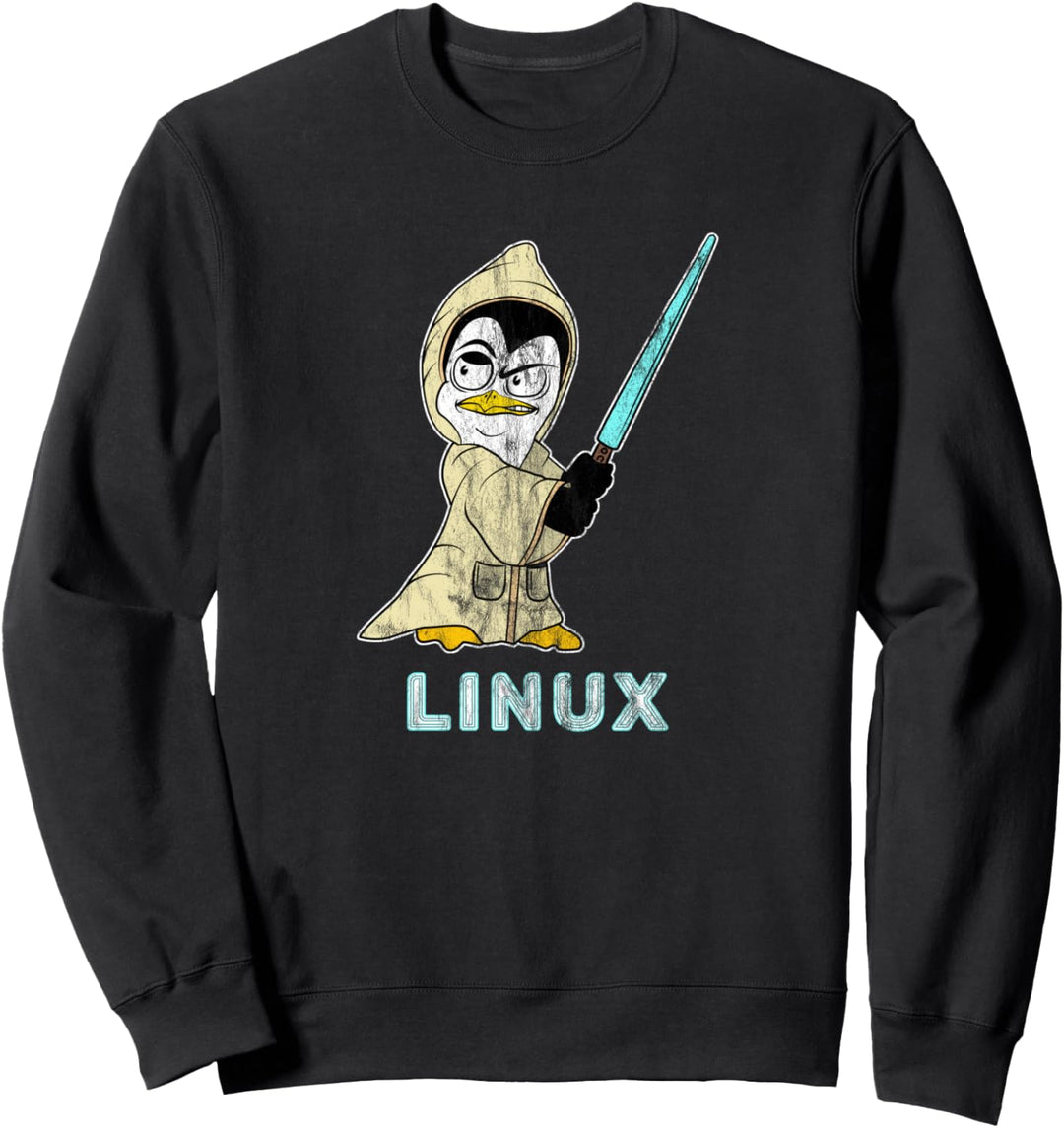 Linux Informatiker Nerd Pinguin für Software Entwickler Sweatshirt