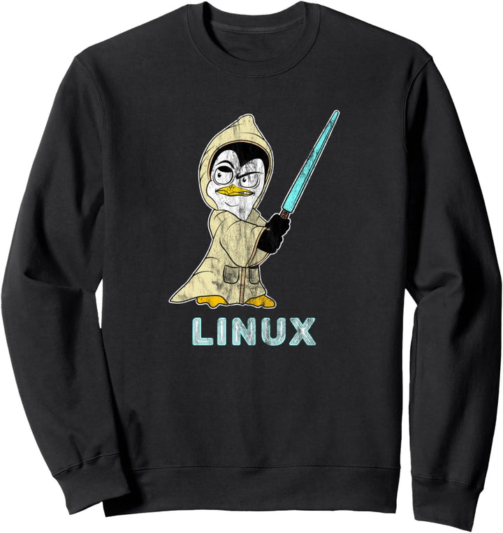Linux Informatiker Nerd Pinguin für Software Entwickler Sweatshirt