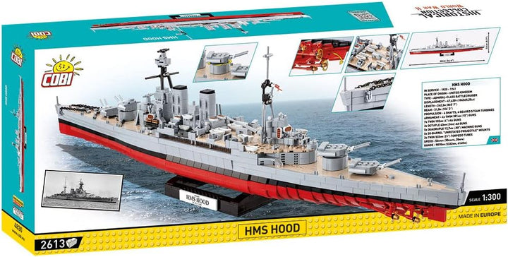 Cobi COBI 4830 Historical Collection WWII HMS HOOD 2613 klocków, Mittel