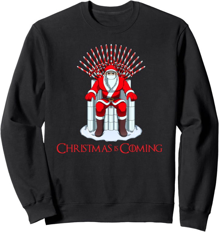 Christmas is Coming - Lustige Santa Lockdown 2020 Parodie Sweatshirt