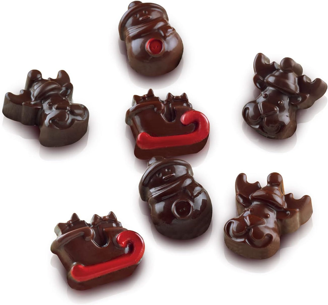 Silikomart - SET CHOCO WINTER, MR GINGER, CHOCO GIANDUIA - SILIKONFORMEN EASY CHOC, Set choco winter