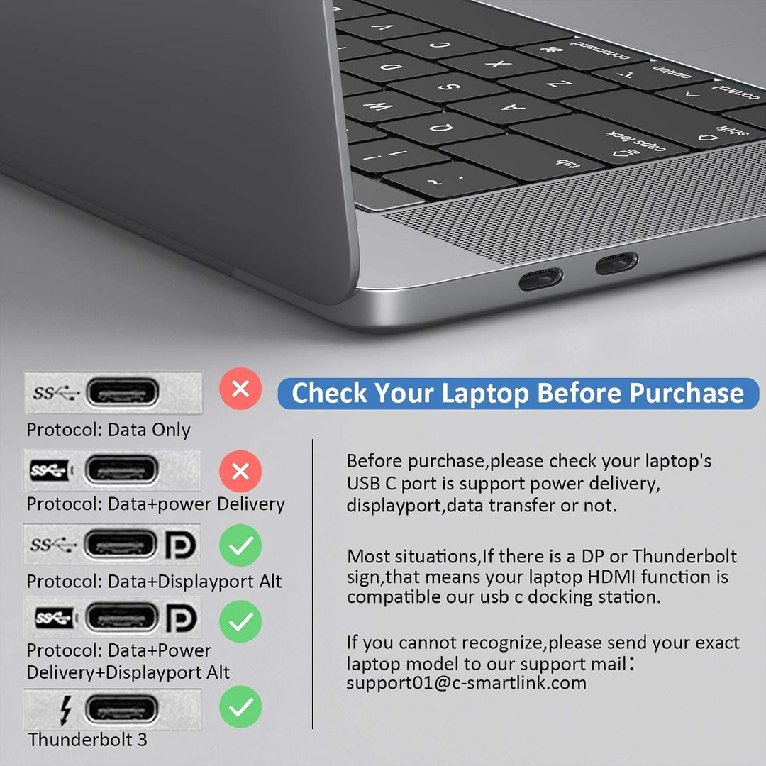 USB C Docking Station, 9 in 1 USB C Hub 2 HDMI Dual Monitor,Gigabit Ethernet, USB 3.0&USB 2.0, 100W