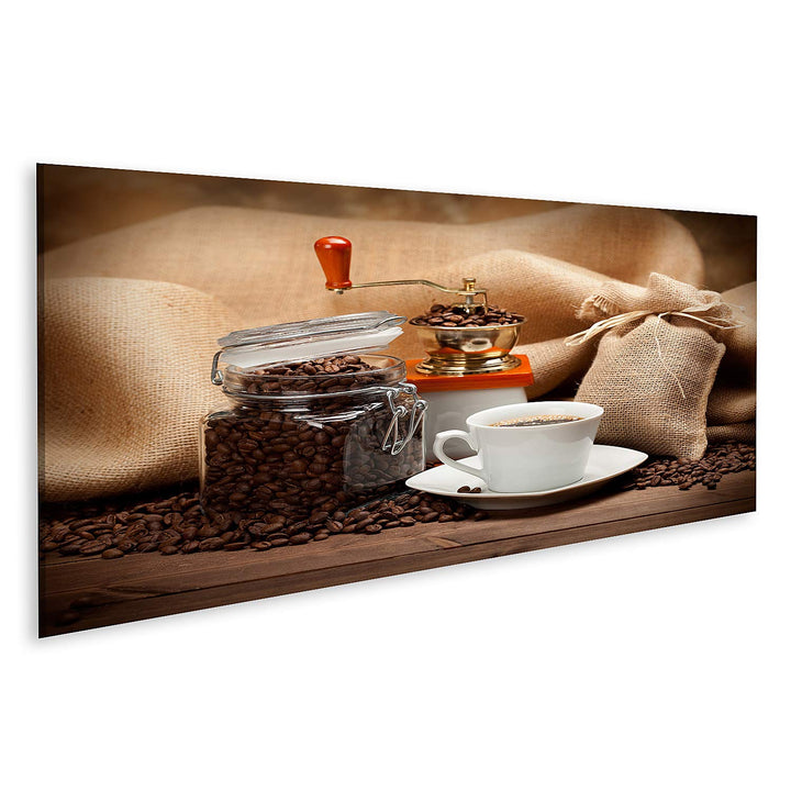 islandburner Bild auf Leinwand Krug Kaffee Kaffeetasse für Küche Bilder Wandbilder Poster Leinwand 1
