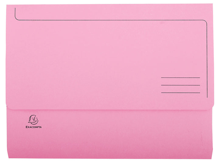Exacompta 46778E Aktenmappen (Manila-Karton, Verschlusskappe, Jura 220g, DIN A4) 50er Pack rosa rosa
