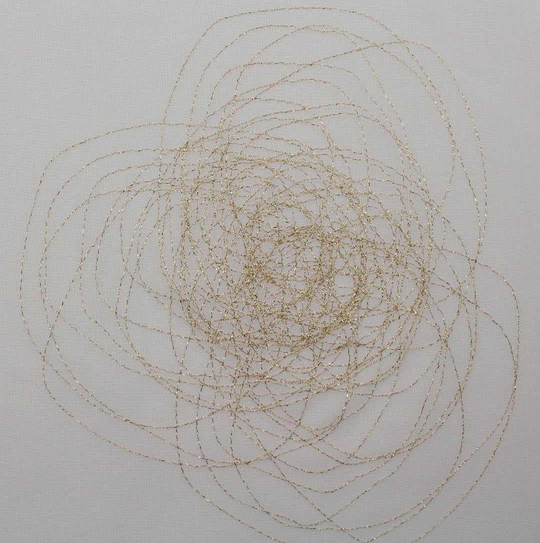 EASYHomefashion Hochwertige Fertiggardine Voile Store Deko Schal mit Stickerei Faltenband Bleiband B