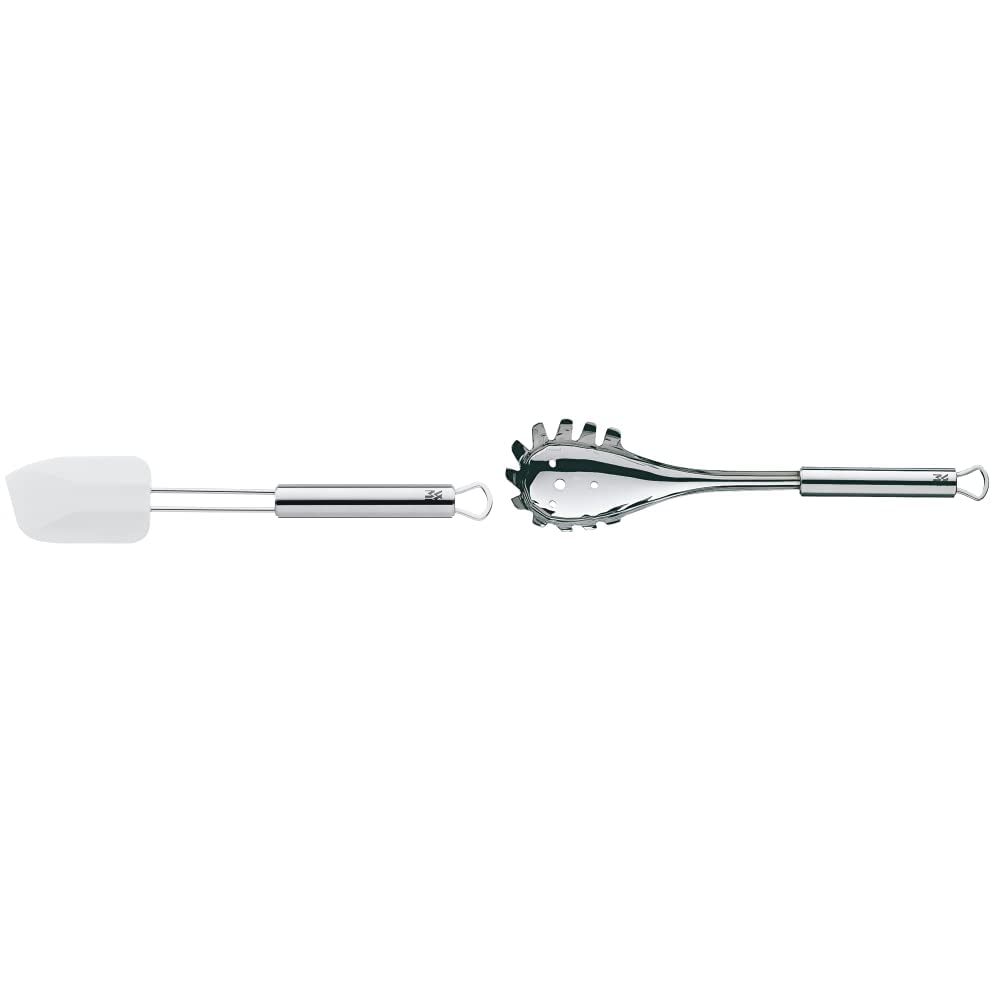 WMF Profi Plus Teigschaber 26 x 5,5 cm, Cromargan Edelstahl teilmattiert, Silikon, spülmaschinengeei
