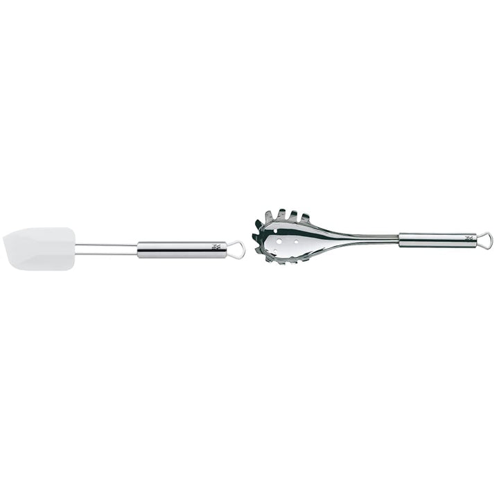 WMF Profi Plus Teigschaber 26 x 5,5 cm, Cromargan Edelstahl teilmattiert, Silikon, spülmaschinengeei