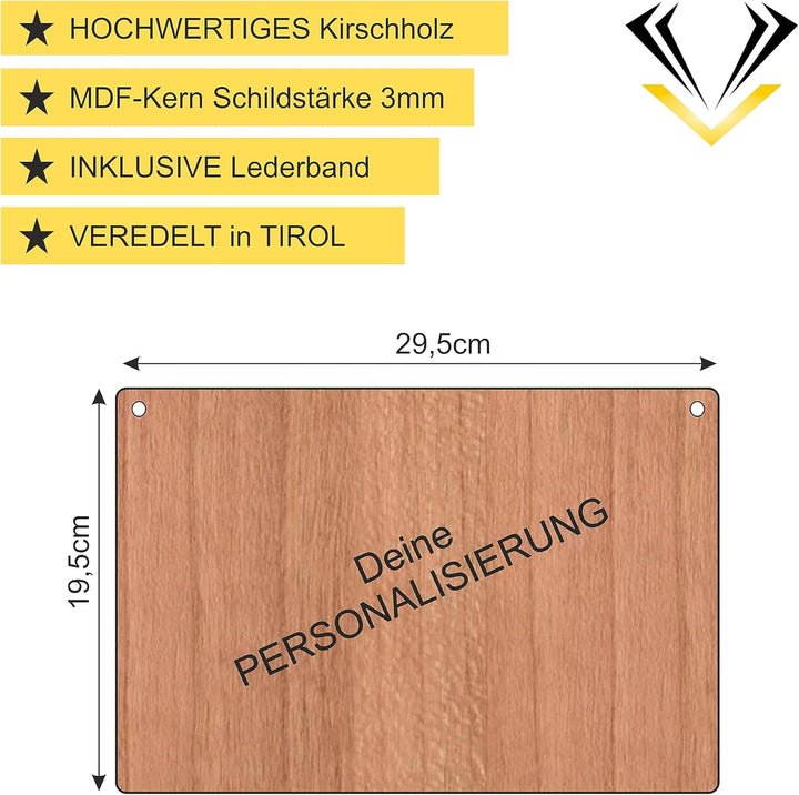Schild für die Hochzeit, Vintage Schild aus Holz für die Trauung, Hier kommt die Braut personalisier