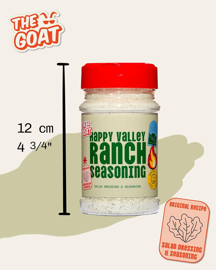 The GOAT Ranch Gewürzmischung 200g – Cremiges Buttermilch-Kräuter-Gewürz für Dressing, Dip, Marinade