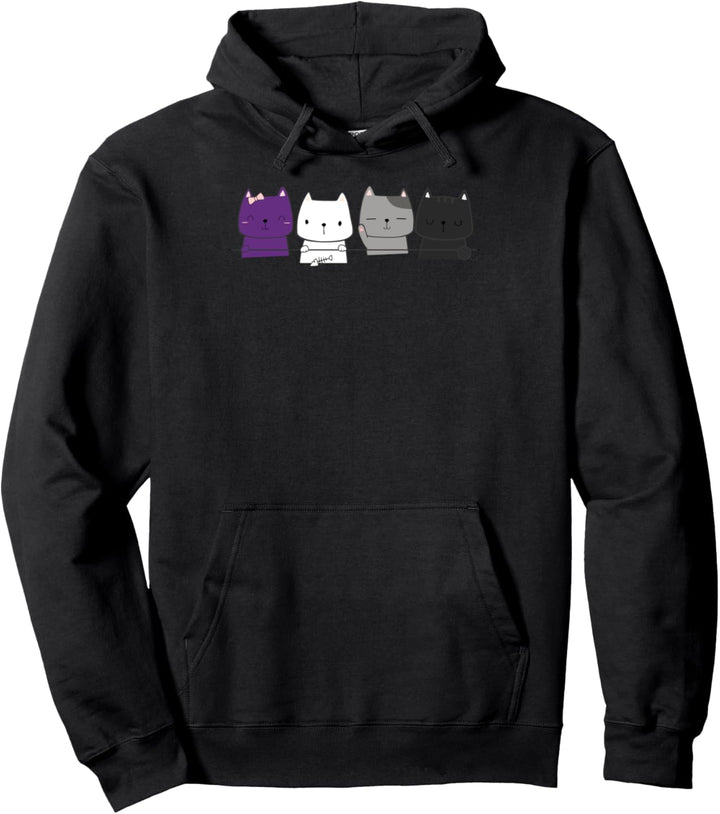 Ace Katzen CSD A Sexuell Kleidung LGBT Asexuell Regenbogen Pullover Hoodie