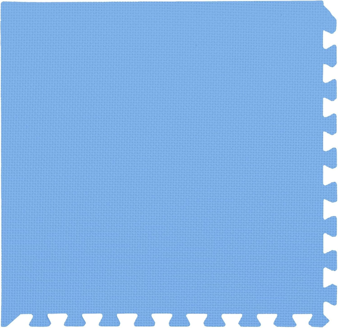12er Set blaue EVA-Schaum Fussmatten mit 4,32 m² Schutzfläche für Indoor und Outdoor, schall- und vi