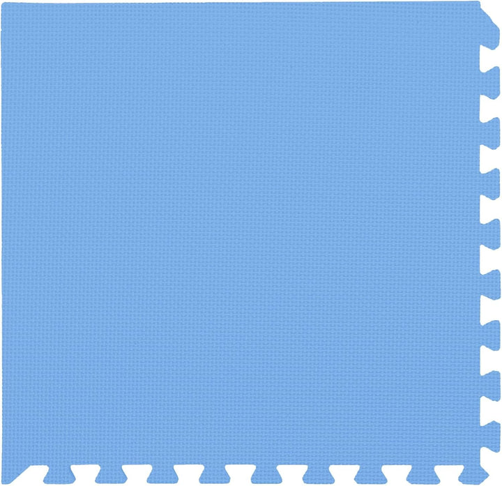 12er Set blaue EVA-Schaum Fussmatten mit 4,32 m² Schutzfläche für Indoor und Outdoor, schall- und vi