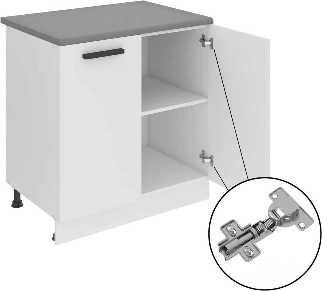 Belini Hängeschrank Küche, Küchenschränke SG. Breite 40 cm. Oberschrank mit 1 Tür, Küchenhängeschrän