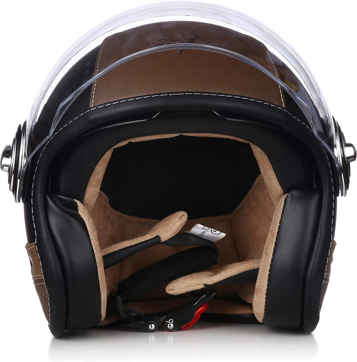 Soxon® SP-888 Pro „Urban Black“ · Jet-Helm · Motorrad-Helm Roller-Helm Scooter-Helm Moped Mofa-Helm