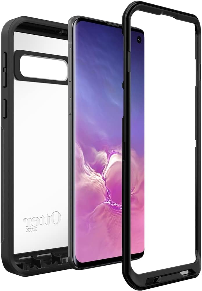 OtterBox Pursuit Series Schutzhülle für Galaxy S10, Transparent / Schwarz durchsichtig / schwarz, du