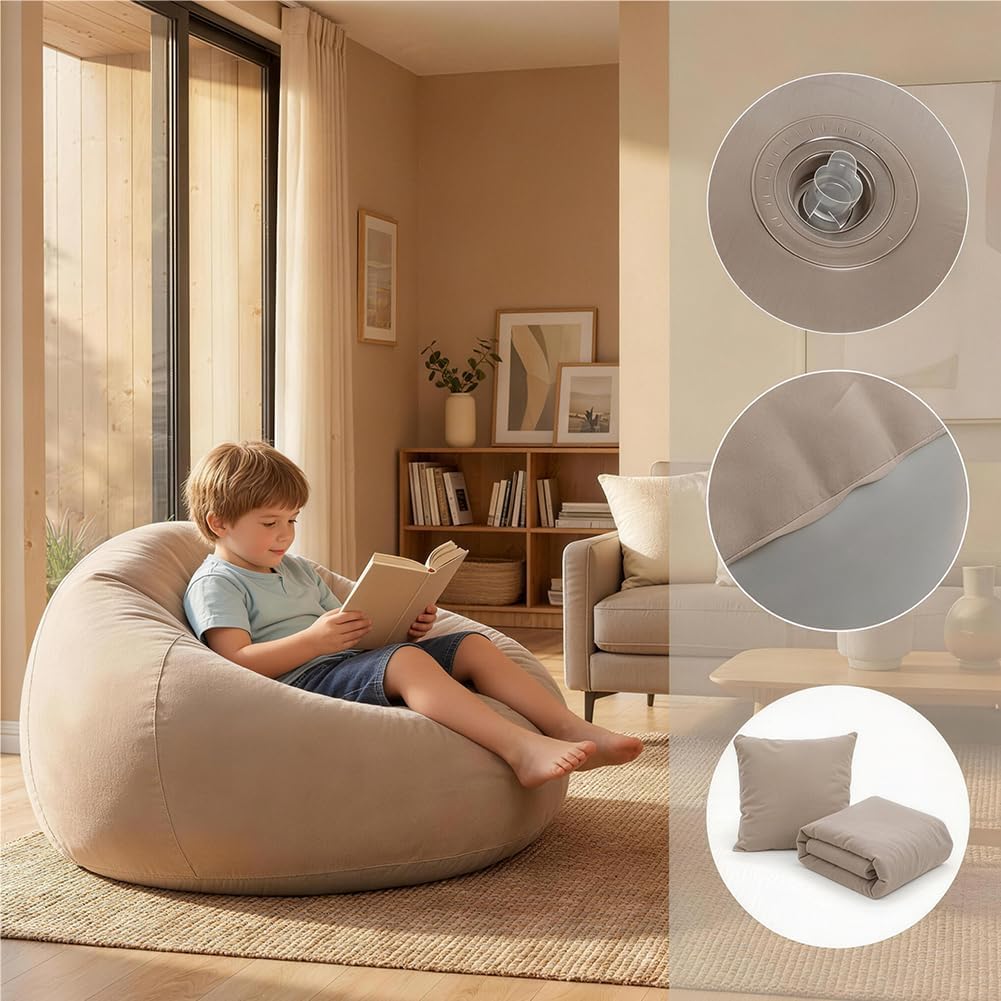 Aufblasbarer Sitzsack, Aufblasbares Stuhl Sofa, Sitzsack Aufblasbar, Aufblasbarer Lounge Sessel, Tra