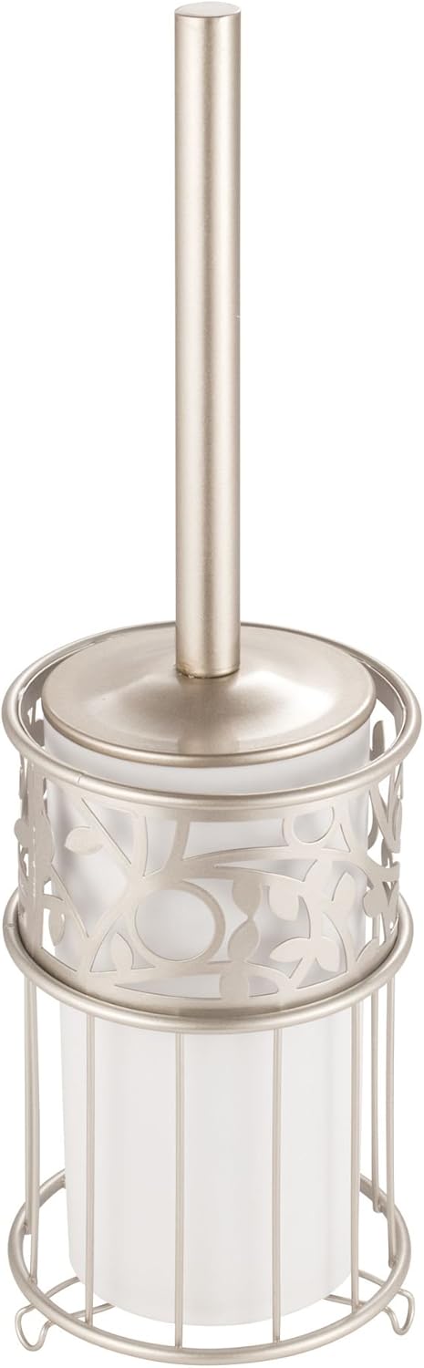 iDesign 77345EU Vine Toilettenbürste, weiss / satiniert, Toilettenbürste