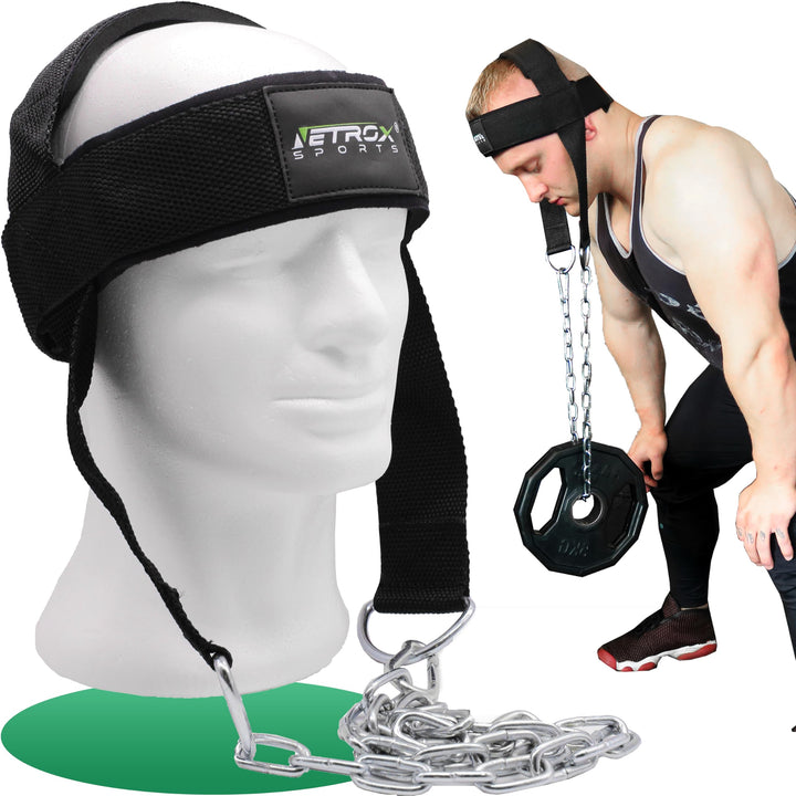 NetroxSports® – Nackentrainer zur Stärkung des Nacken- & Halsbereiches – Neck Harness mit verstellba