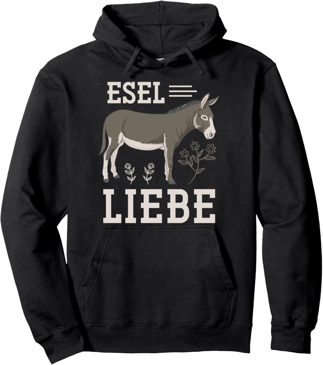 Bauer Geschenk zum Valentinstag Farm Tiere Esel Pullover Hoodie
