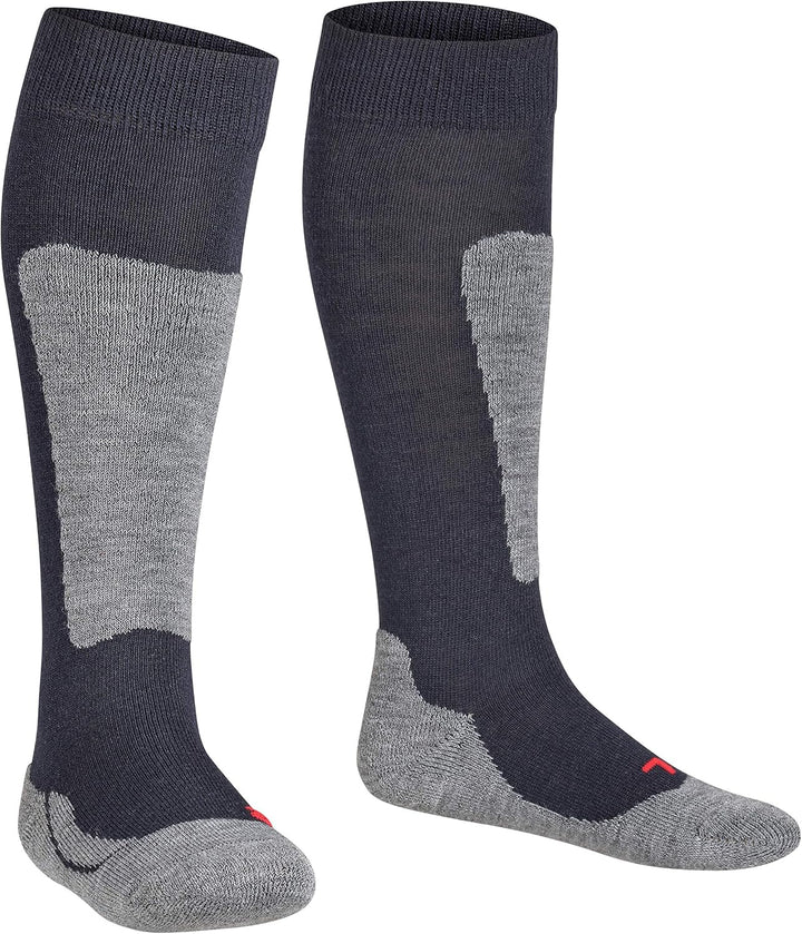 FALKE Unisex Kinder Active Ski Skisocken mittelstarke Polsterung antiblasen Skistrümpfe zum Skifahre