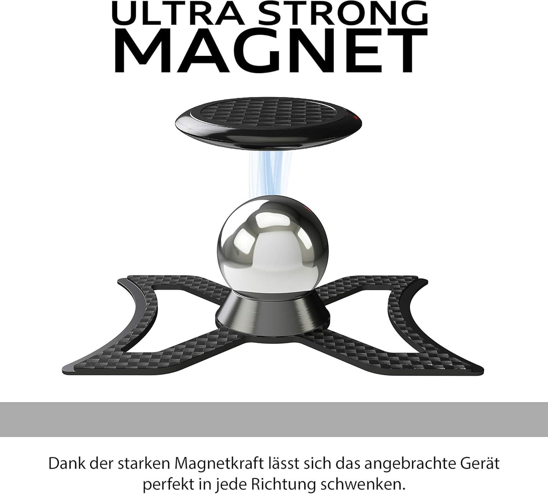 magnetische Handyhalterung kompatibel mit Audi A3/S3/RS3 aus echter Carbonfaser | Universelle Halter