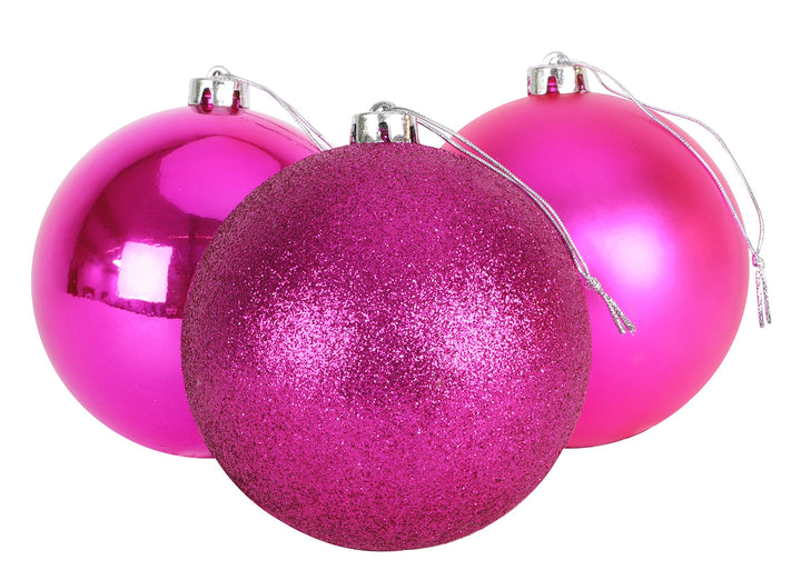Christmas Concepts® 3-150mm extra grosse Kugeln - glänzendes, Mattes und Glitzer-Design - Weihnachts