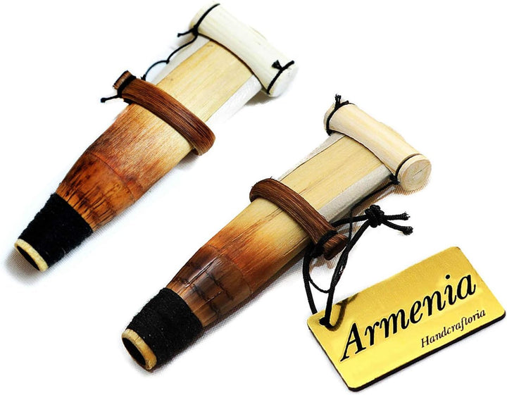 Armenisches Duduk-Instrument aus Aprikosenholz mit Öko-Ledertasche