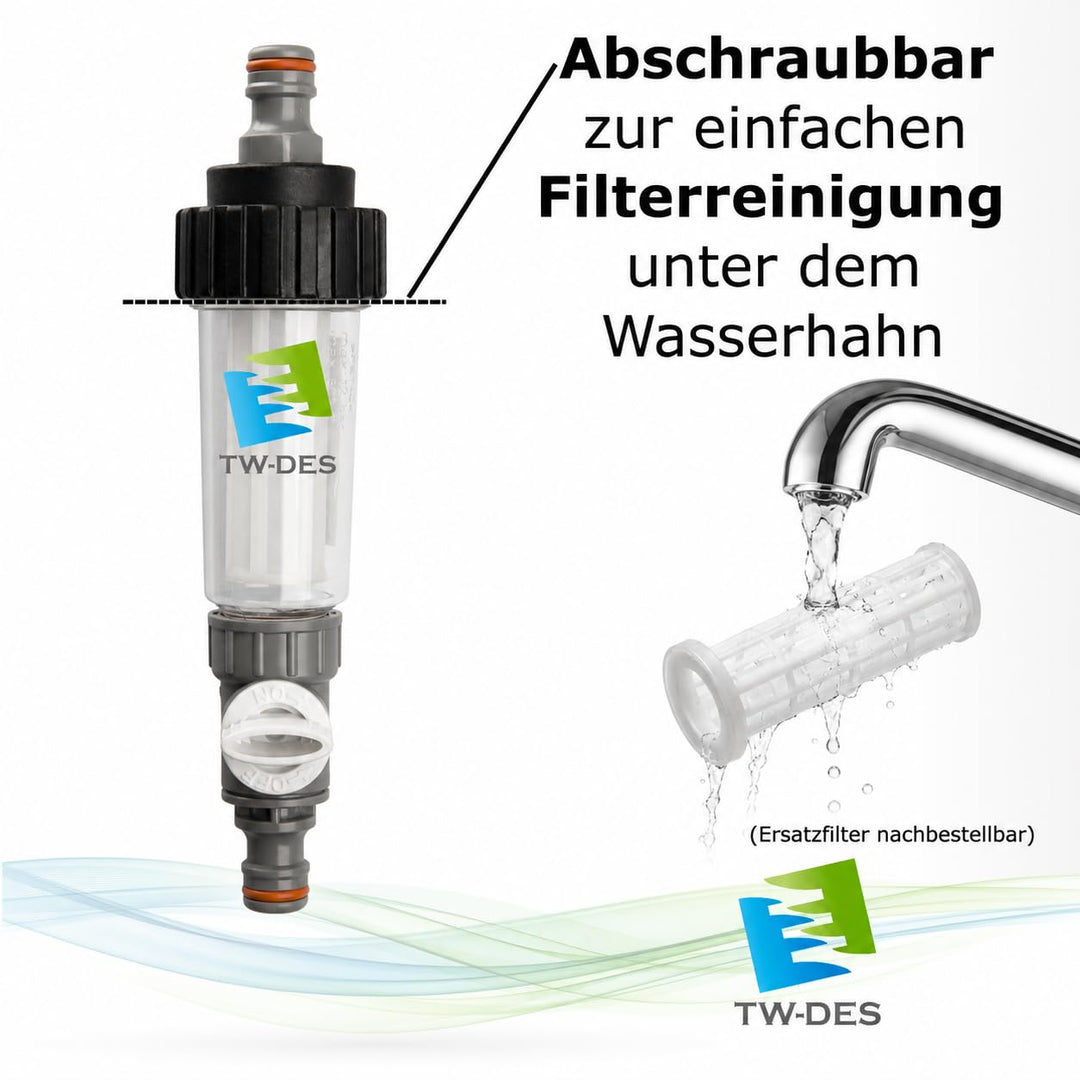 TW-DES Original Befüllfilter "ECONOMY" für Wohnmobil Caravan Wohnwagen Boot