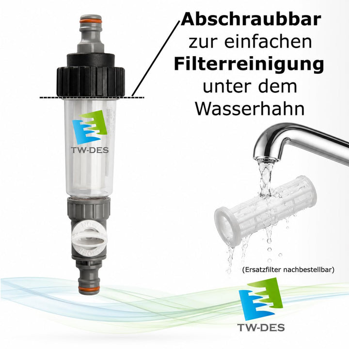TW-DES Original Befüllfilter "ECONOMY" für Wohnmobil Caravan Wohnwagen Boot