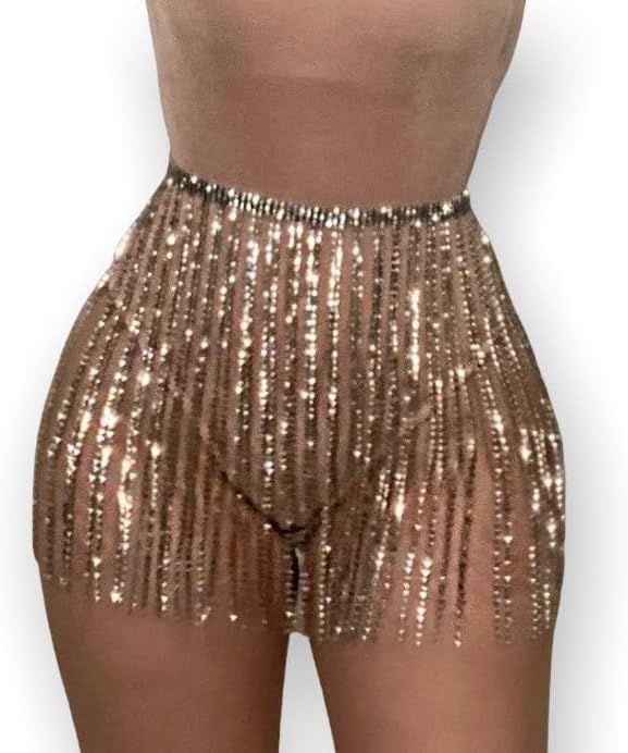 Sethain Boho Taillenkette Silber Quaste Strass Ketten Bauch Kristall Kette Bikini Körperzubehör Schm