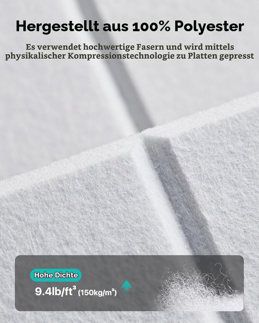 Soundsbay 18 Stück Akustikpaneele Selbstklebend, Akustikplatten aus Polyester zur Schalldämmung, 30×