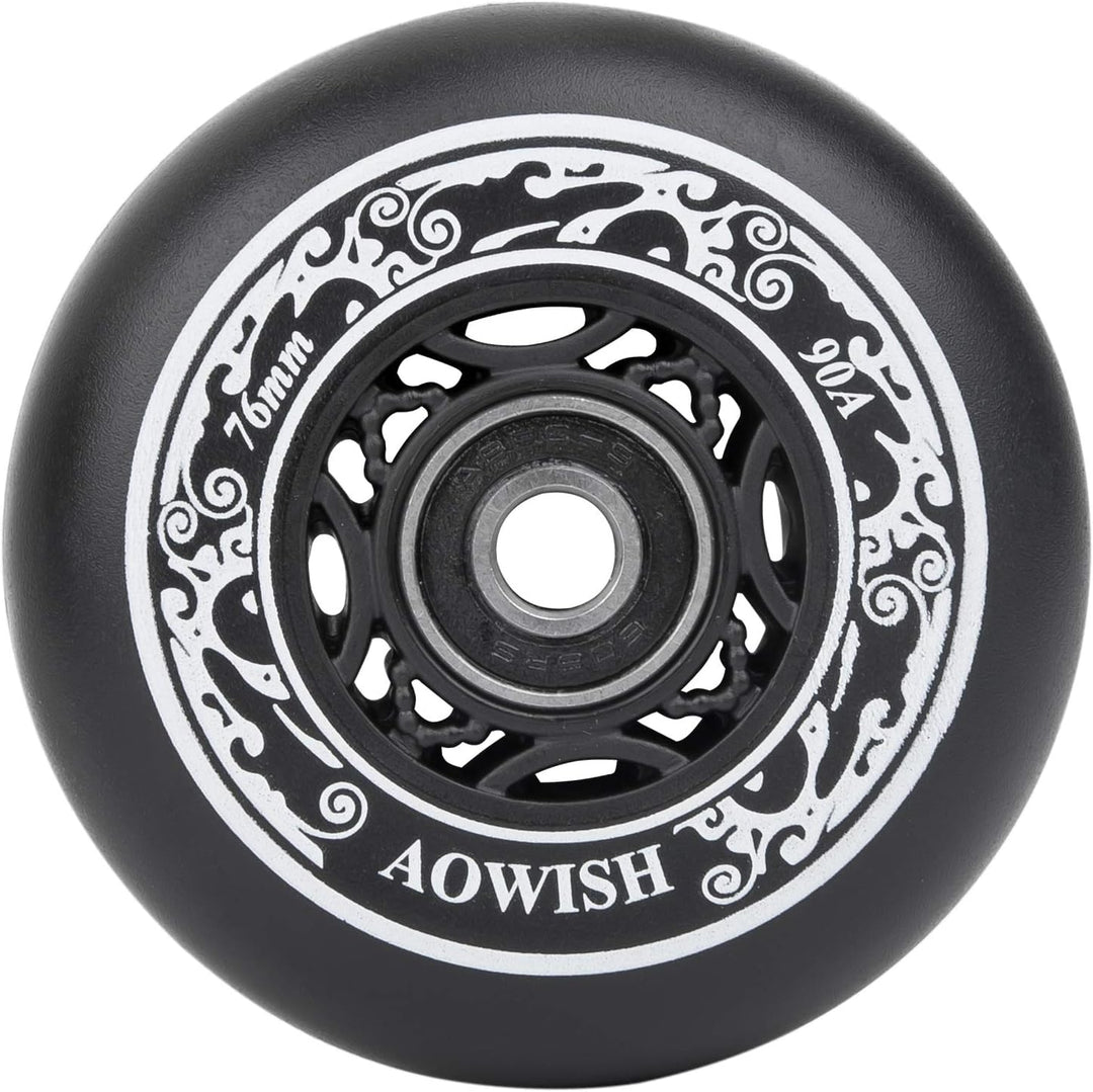 AOWISH Ripstik Wheels [2er Pack] 76 mm Ripstick Wheels 90A Ripsurf Caster Board rad mit vorinstallie