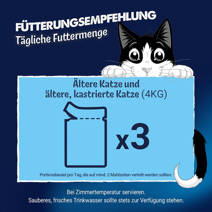 FELIX So gut wie es aussieht Senior Katzenfutter nass in Gelee, Sorten-Mix, 120er Pack (120 x 85g) S