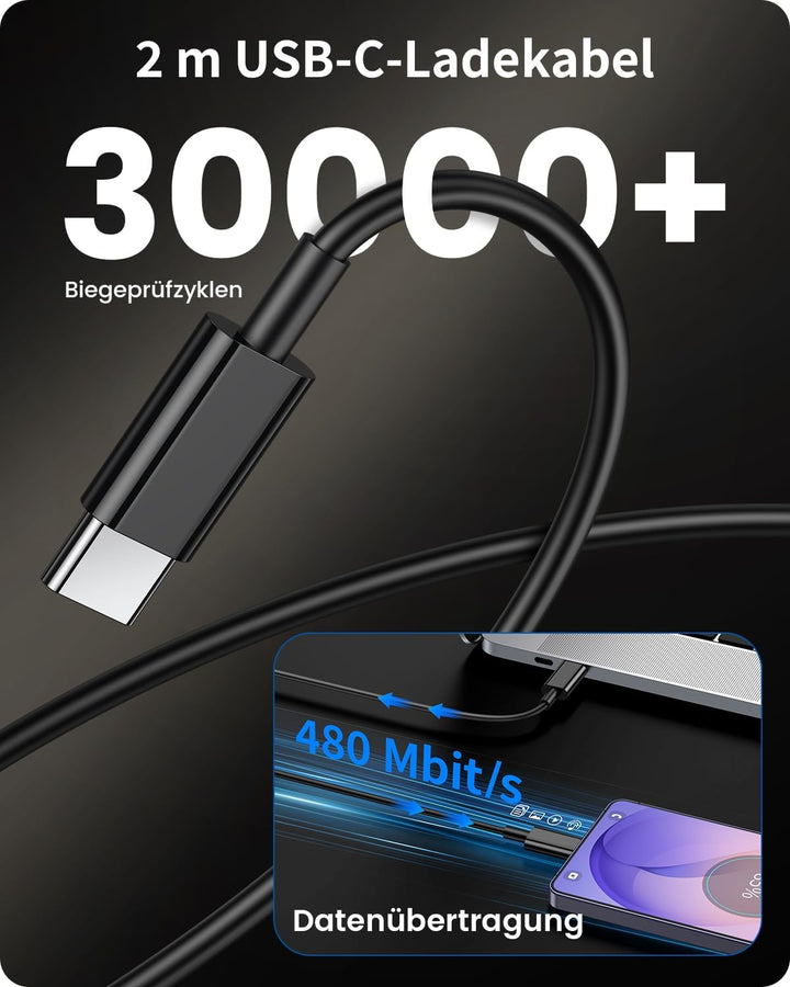 45W Ladekabel USB C Schnellladekabel Ladegerät für Samsung Galaxy S26 Ultra S25 S24 S23 S22 FE 5G A5