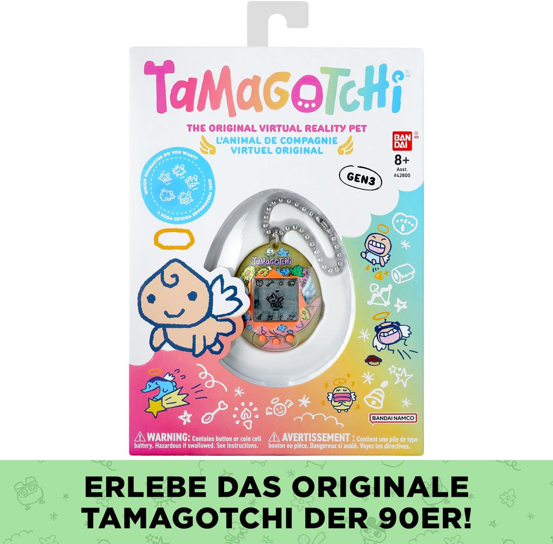 Bandai – Tamagotchi Original – Angel Flower Bouquet – Elektronisches Virtuelles Haustier mit LCD‑Bil