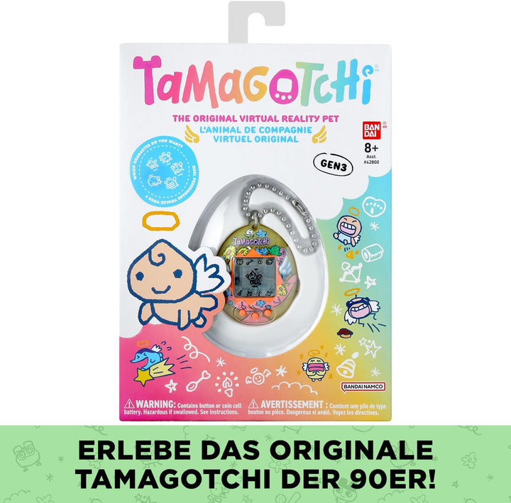 Bandai – Tamagotchi Original – Angel Flower Bouquet – Elektronisches Virtuelles Haustier mit LCD‑Bil