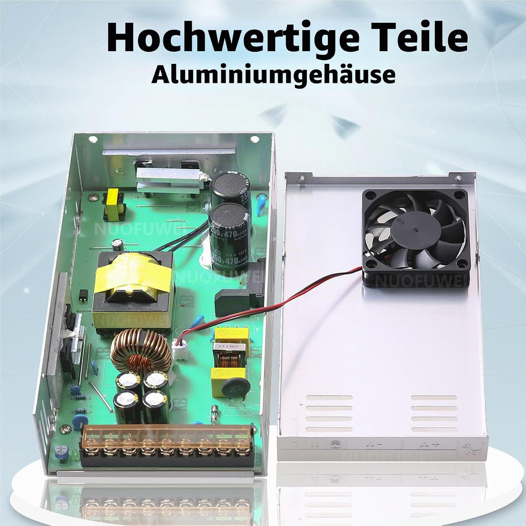 Trafo DC 12V 50A 600W Netzteil Transformator Schalternetzteil 230V AC auf DC Netzteil 12V 50A Transf